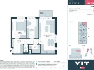 Prodej bytu 3+kk, Kladno, Ke stadionu, 62 m2