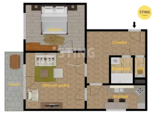 Prodej bytu 2+1, Ostrava, Rodimcevova, 70 m2
