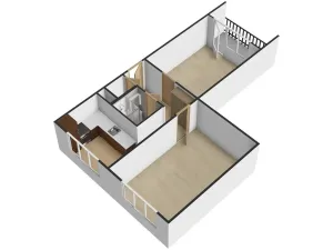 Pronájem bytu 2+1, Kralupy nad Vltavou - Lobeček, Sídliště, 48 m2