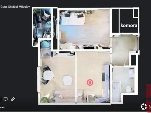 Pronájem bytu 2+kk, Praha - Uhříněves, Karla Guta, 50 m2