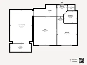 Prodej bytu 2+1, Tlučná, Na Čampuli, 65 m2