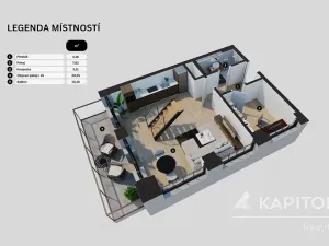 Prodej bytu 3+kk, Praha - Vysočany, Kolbenova, 79 m2