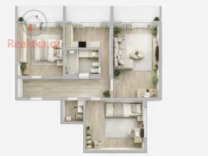 Prodej bytu 3+1, Mělník, Pražská, 73 m2