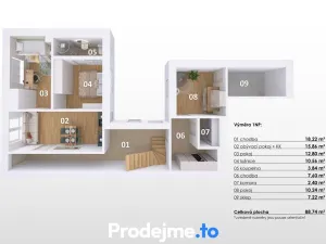 Prodej rodinného domu, Mohelno, 125 m2