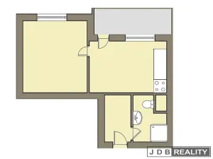 Pronájem bytu 1+1, Roudnice nad Labem, Alej 17. listopadu, 28 m2