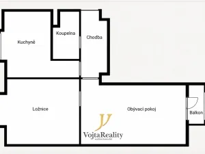 Pronájem bytu 2+1, Olomouc, tř. Míru, 54 m2