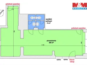Pronájem obchodního prostoru, Ostrava - Mariánské Hory, Přemyslovců, 53 m2