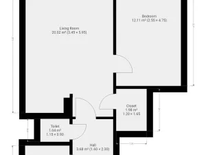 Pronájem bytu 2+kk, Praha - Chodov, Šalounova, 44 m2