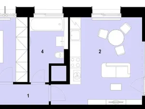 Prodej bytu 2+kk, Brno, Plynárenská, 47 m2