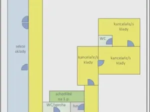 Pronájem skladu, Praha - Běchovice, Dolnopočernická, 373 m2