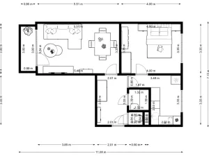Pronájem bytu 2+1, Praha - Vokovice, Arabská, 54 m2