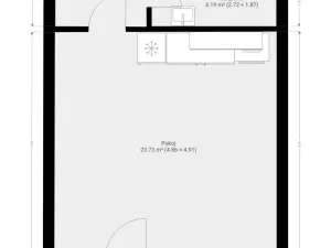 Pronájem bytu 1+kk, 33 m2