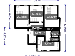 Pronájem bytu 3+1, Teplice, U Hadích lázní, 115 m2
