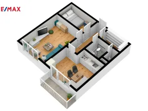 Prodej bytu 2+1, Hradec Králové - Třebeš, Hradecká, 46 m2