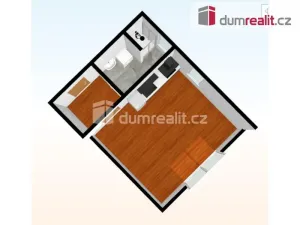 Pronájem bytu 1+kk, Praha - Chodov, Klapálkova, 36 m2