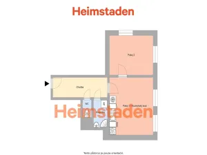 Pronájem bytu 2+kk, Ostrava - Poruba, 17. listopadu, 43 m2