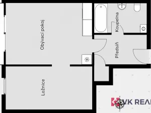 Pronájem bytu 2+kk, Praha - Košíře, Pod Klamovkou, 48 m2