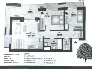 Pronájem bytu 3+kk, Praha - Malešice, Nad úžlabinou, 61 m2