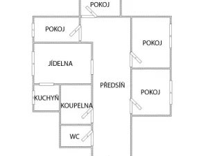 Prodej bytu 4+1, Jirkov, Osvobození, 80 m2