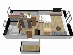 Prodej bytu 1+1, Brno - Jehnice, Zámezí, 42 m2