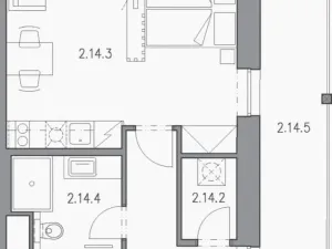 Prodej bytu 1+kk, Černý Důl, 39 m2