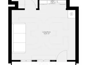 Pronájem bytu 1+kk, Praha - Troja, Lešenská, 26 m2