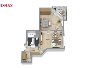 Prodej bytu 2+kk, Prostějov - Krasice, Krasická, 44 m2