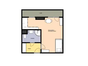 Pronájem bytu 1+kk, Praha - Troja, Písečná, 25 m2