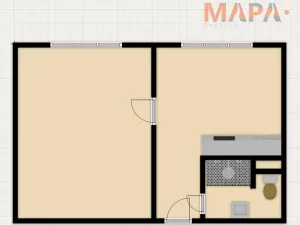 Pronájem bytu 1+1, Jirkov, SNP, 35 m2