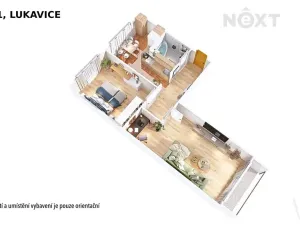 Pronájem bytu 2+1, Lukavice, 64 m2