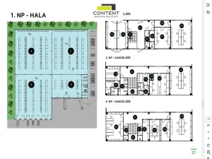 Pronájem výrobních prostor, Zlín, Rybníky V, 6800 m2