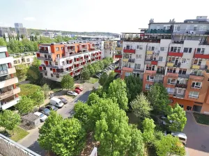 Pronájem bytu 1+kk, Praha - Vysočany, Pod Harfou, 34 m2