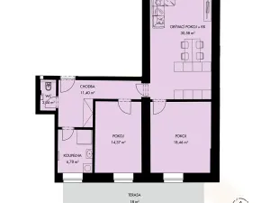 Prodej bytu 3+kk, Třešť, Wolkerova, 84 m2