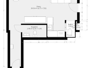 Pronájem bytu 1+kk, Brno - Zábrdovice, Stará, 32 m2