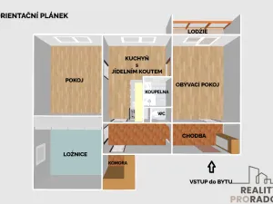 Pronájem bytu 3+1, Olomouc - Nová Ulice, Jílová, 70 m2