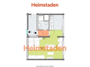 Pronájem bytu 1+kk, Karviná - Hranice, Slovenská, 30 m2