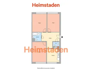 Pronájem bytu 3+1, Ostrava - Mariánské Hory, Přemyslovců, 76 m2
