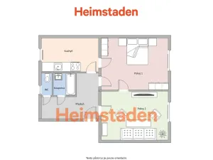 Pronájem bytu 2+kk, Ostrava - Moravská Ostrava, Zborovská, 56 m2
