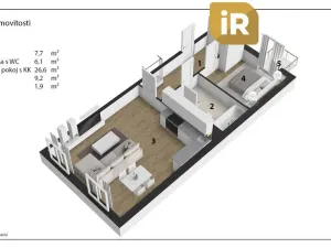 Prodej bytu 2+kk, Svitavy - Předměstí, Říční, 53 m2