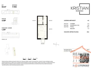 Pronájem bytu 1+kk, Hradec Králové, Pod Zámečkem, 28 m2