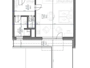 Pronájem bytu 1+kk, Kutná Hora, Za Lidkou, 43 m2