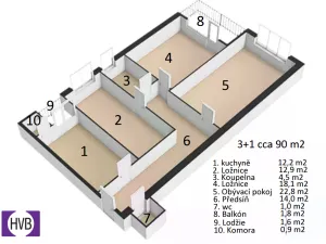Prodej bytu 3+1, Praha - Vinohrady, Kouřimská, 86 m2