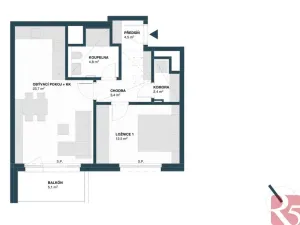 Pronájem bytu 2+kk, Praha - Kamýk, Hodkovická, 56 m2