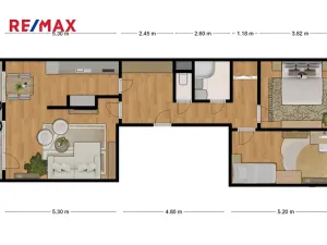 Prodej bytu 3+1, Praha - Stodůlky, Prusíkova, 77 m2