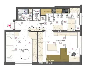 Pronájem bytu 2+1, Praha - Krč, Višňová, 55 m2
