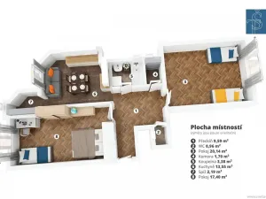 Prodej bytu 2+1, Praha - Nové Město, Na slupi, 69 m2