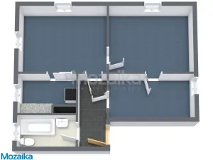 Pronájem bytu 3+1, Lanškroun - Žichlínské Předměstí, Palackého, 45 m2