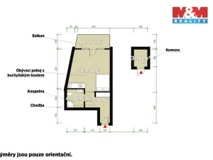 Prodej bytu 1+kk, Plzeň - Východní Předměstí, Slovanská, 39 m2