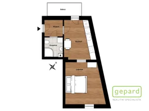 Pronájem bytu 1+1, Praha - Smíchov, Pod Barvířkou, 32 m2