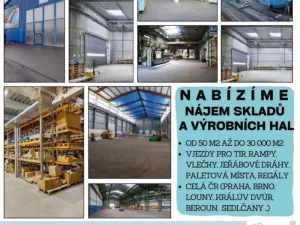 Pronájem skladu, Králův Dvůr, Tovární, 480 m2